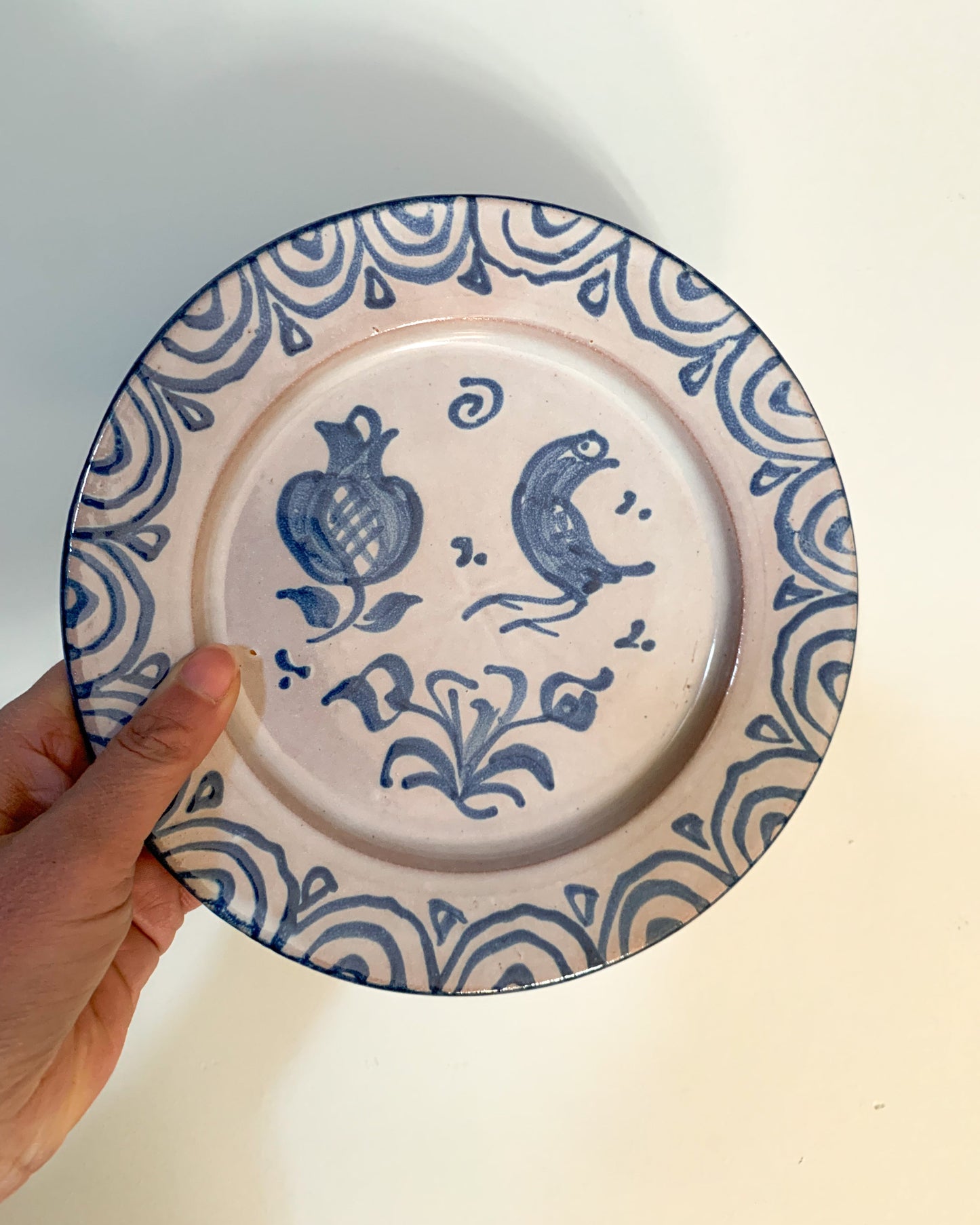 Traditional Spanish Wall Plate - Bird Design