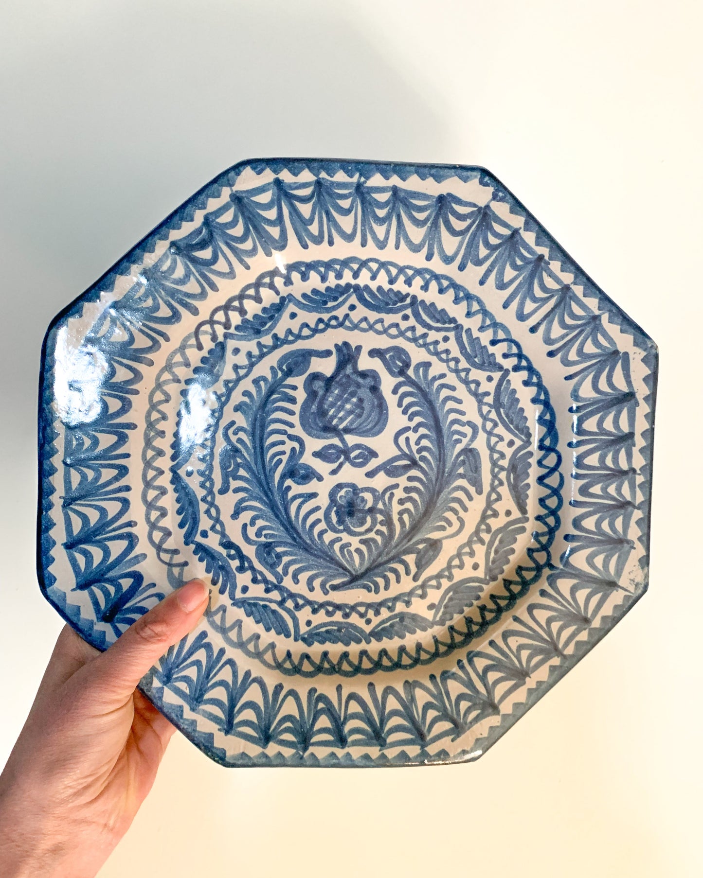 Vintage Large Handmade Spanish Wall Plate