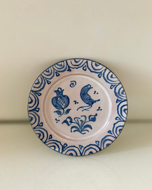 Traditional Spanish Wall Plate - Bird Design