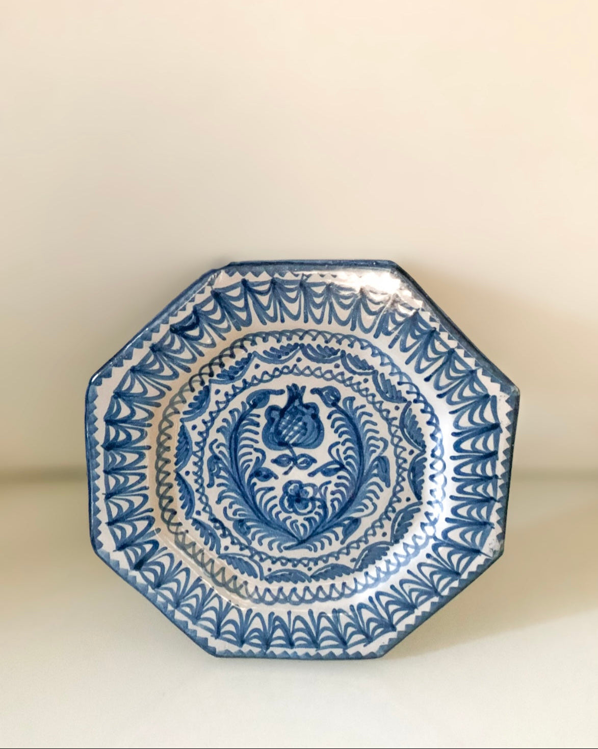 Vintage Large Handmade Spanish Wall Plate